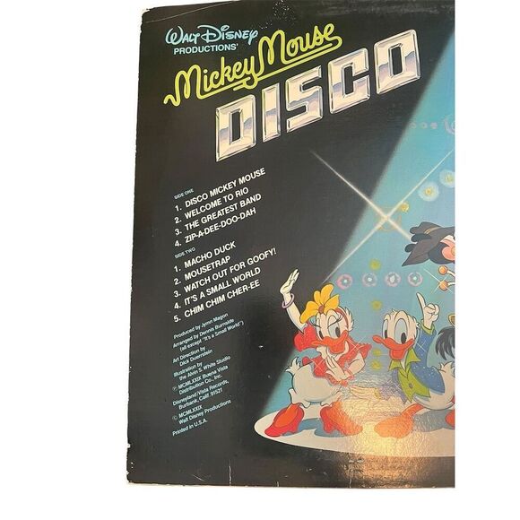 1979 Walt Disney Mickey Mouse Disco LP Vinyl Record Album VG+ - Picture 4 of 5